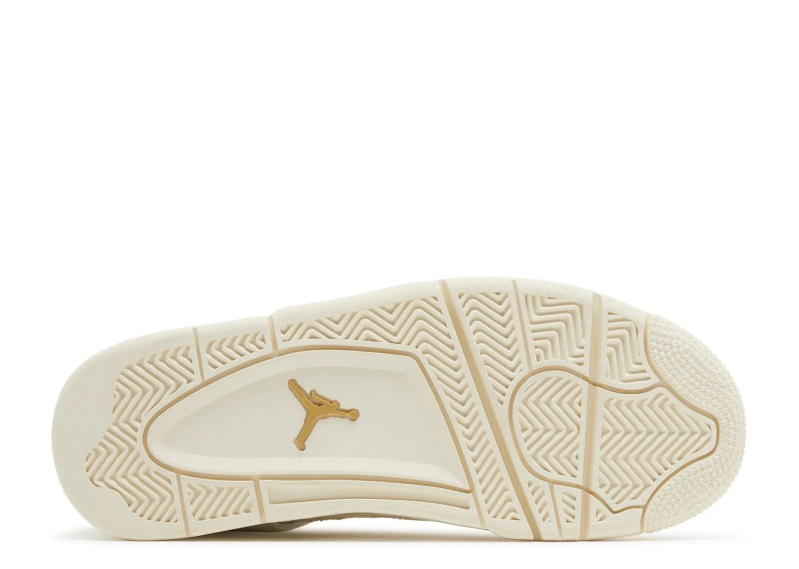 Womens Air Jordan 4 Retro Sneakers in Metallic Gold