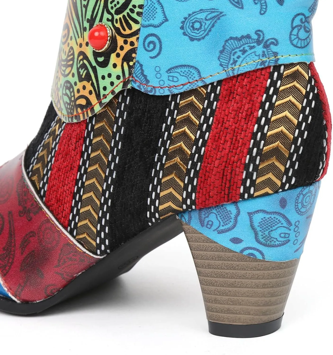 AMDBEL Boots for Women Ankle Booties, Women's Ankle Boots Chunky High Heel Booties Fashionable Short Boots Winter Shoes