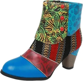 AMDBEL Boots for Women Ankle Booties, Women's Ankle Boots Chunky High Heel Booties Fashionable Short Boots Winter Shoes