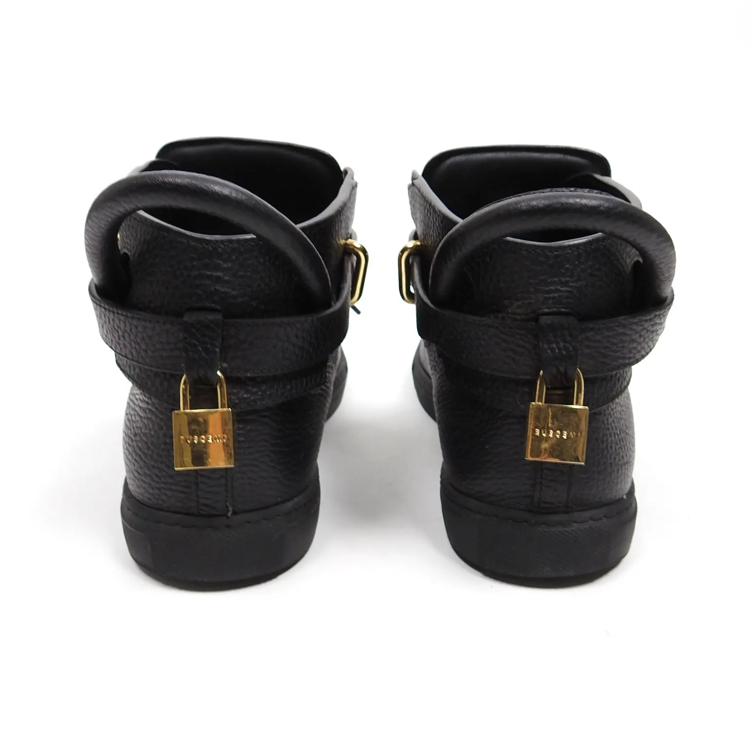 Buscemi Black Padlock High Top Sneakers Fit US 12