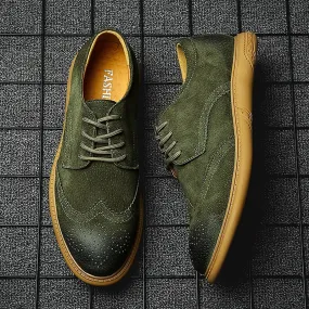 Casual shoes pig leather men's British trendy shoes | Brodtica.com