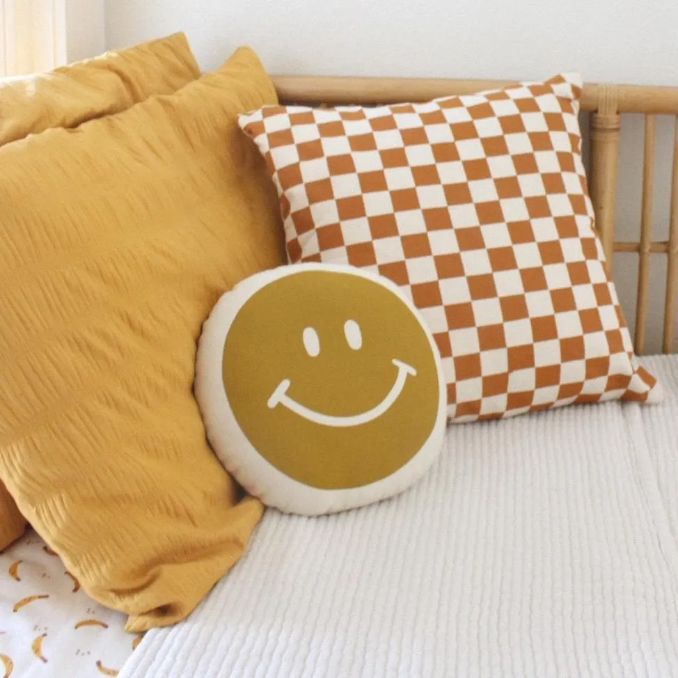 Cozy Cotton Checkered Pillow Cover - Stylish and Soft Textured Home Decor Accessory
