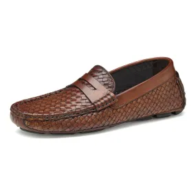 Dayton Woven Penny Driver Loafers for Men - Stylish Casual Footwear with Durable Fabric and Comfortable Fit