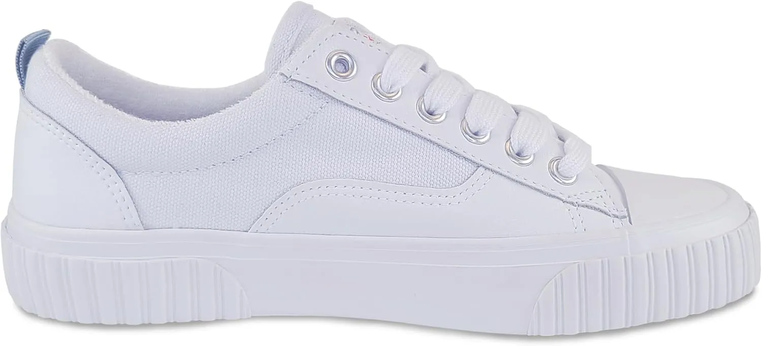 Drive-In Originals Showtime Women's Leather Sneaker, White