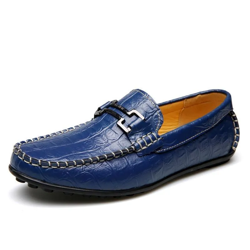 Fashion Leather Moccasins Men Loafers Driving Shoes