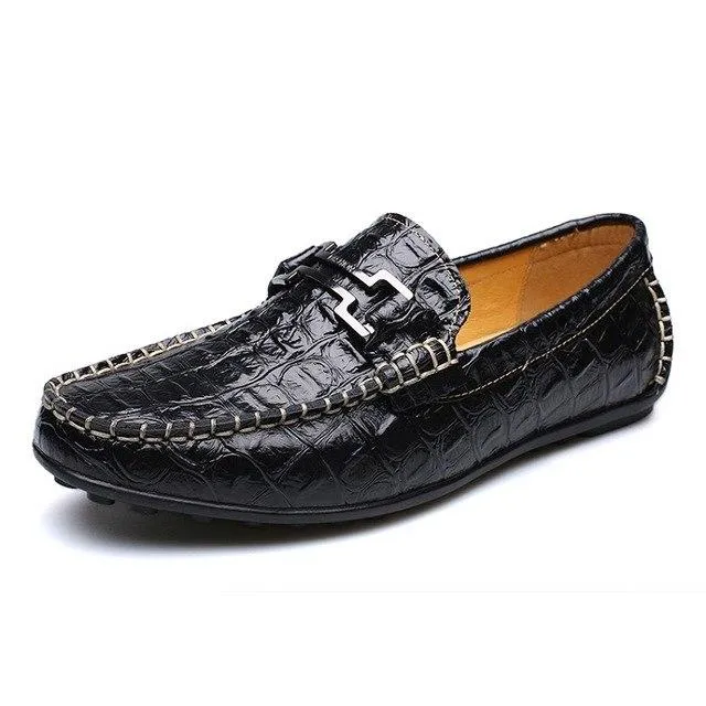 Fashion Leather Moccasins Men Loafers Driving Shoes