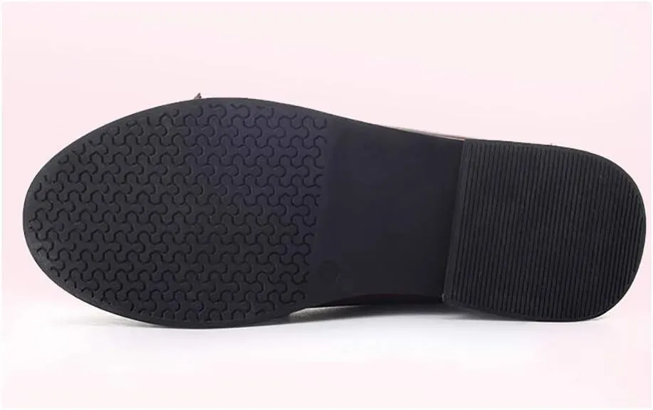 Girls Bowknot Tassel Slip On Loafers Leather Girls Dress Shoes Flats