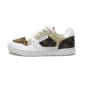 Guess Lace Ups Pu Leather White Colour For Women