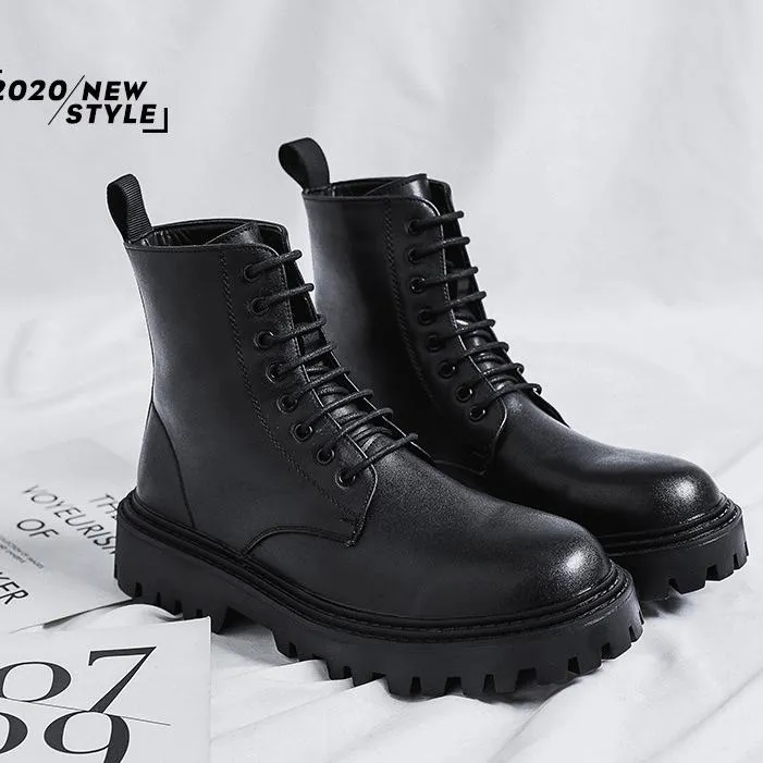 ✅High -quality Dedication✅Men's New High Quality Genuine Leather All-match Martin Boots