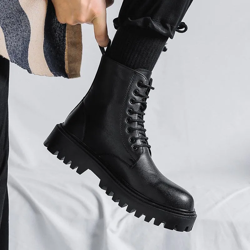 ✅High -quality Dedication✅Men's New High Quality Genuine Leather All-match Martin Boots