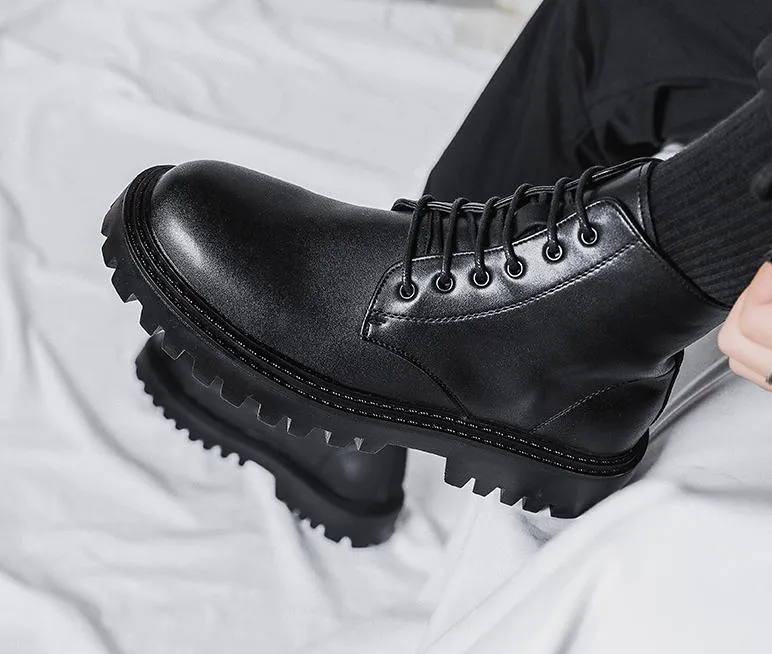 ✅High -quality Dedication✅Men's New High Quality Genuine Leather All-match Martin Boots