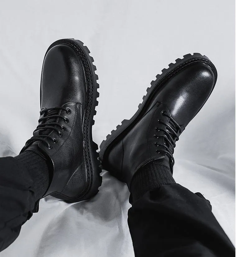 ✅High -quality Dedication✅Men's New High Quality Genuine Leather All-match Martin Boots