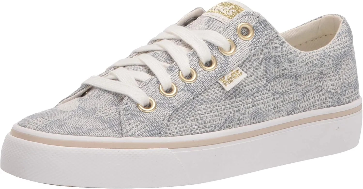 Keds Women's Jump Kick Leopard Canvas Sneaker