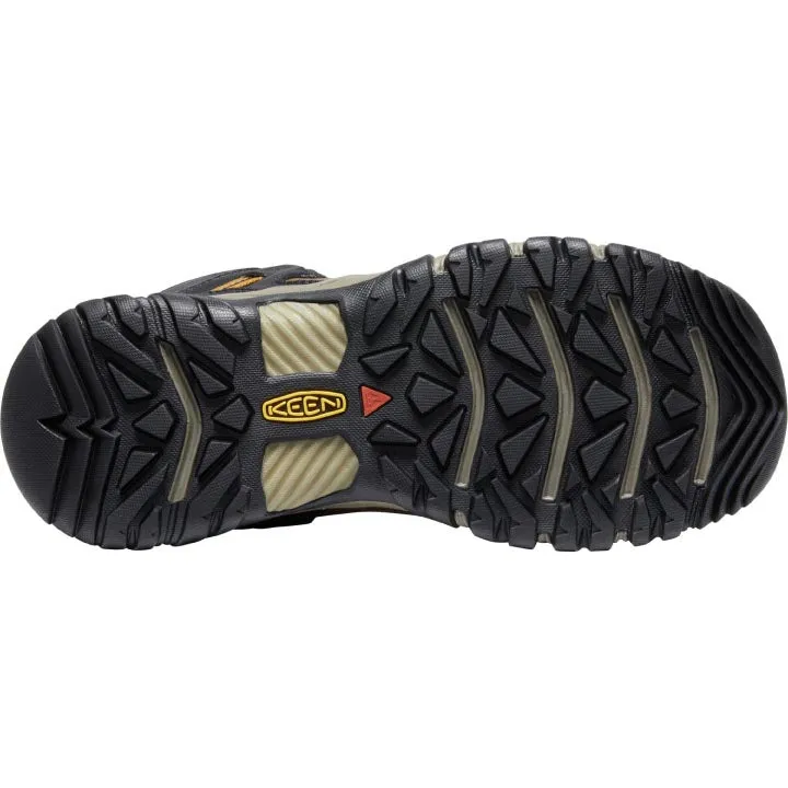 Waterproof Bison and Golden Brown Keen Ridge Flex Mid Hiking Boot