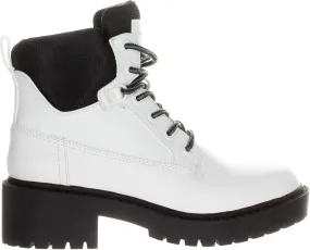 KENDALL   KYLIE Women's WESTON Combat Boot WHITE Size 8.5