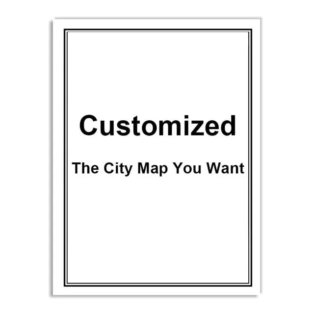 Minimalist Black & White Custom City Maps Canvas Wall Art - Fine Art Print for Home Office Decor, Featuring London, Paris & Amsterdam