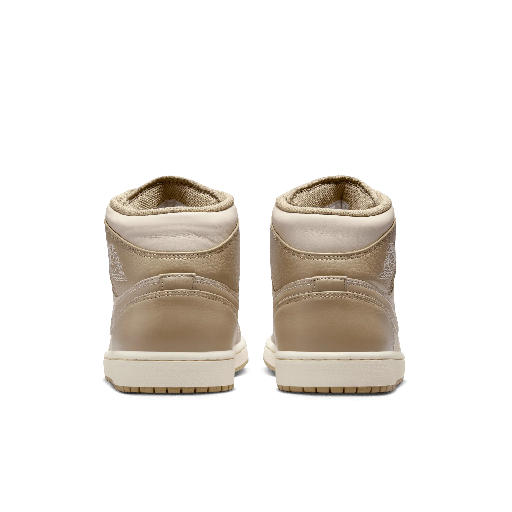 Mens Premium Air Jordan 1 Mid Sneakers in Legend Light Brown/Khaki/Phantom Color