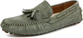 Men's Loafers Shoes Solid Color Round Toe Suede Vamp Tassel Driving Shoes Comfortable Slip Resistant Anti-Slip Fashion Slip-on