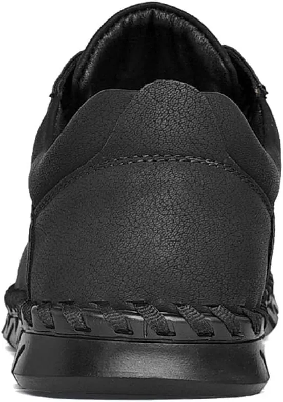 Men's Outdoor Driving Leather Walking Lightweight Casual Handmade Hiking Work Shoes