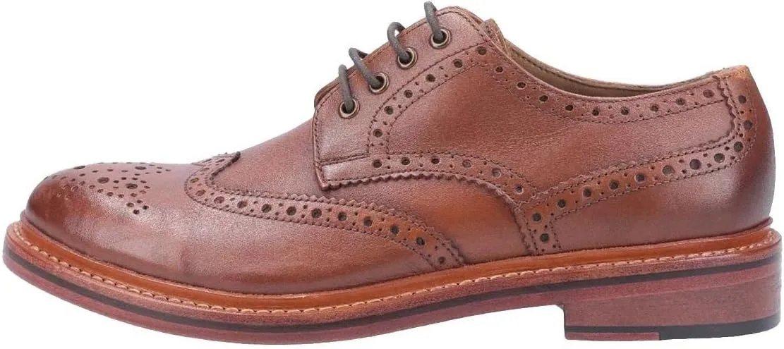 Mens Quenington Leather Goodyear Welt Lace Up Shoe Brown Size UK 8 EU 42
