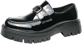 Mens Retro Comfortable Business Height Increasing Non-Slip Softsole Walking Oxford Shoes Formal Leather Loafers