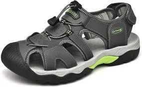 Men's Sport Sandals Outdoor Hiking Sandals Beach Shoes Closed Waterproof Sandals Lightweight Hiking Casual Sandals Water Shoes