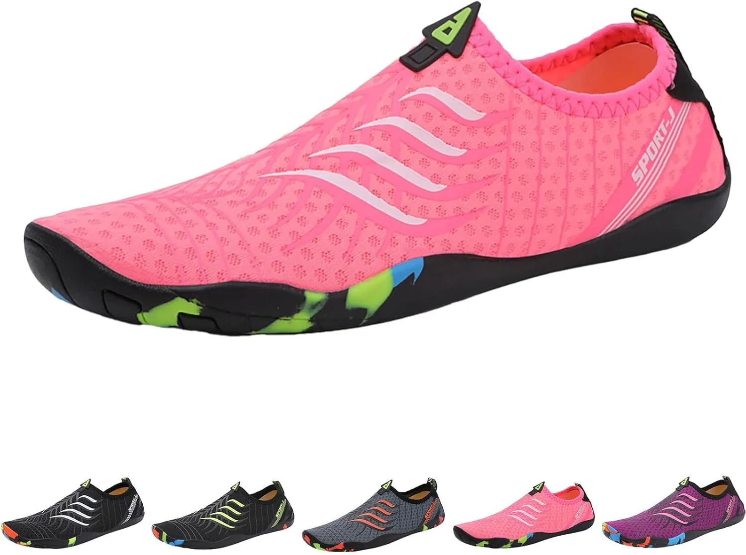 Mens Water Shoes Wide Feet Barefoot Aqua Socks Quick Dry Water Hiking Shoes for Pool Hiking Training Outdoor Water Sports