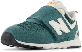 New Balance Unisex-Child 574 V1 70s Racing New-b Hook & Loop Sneaker