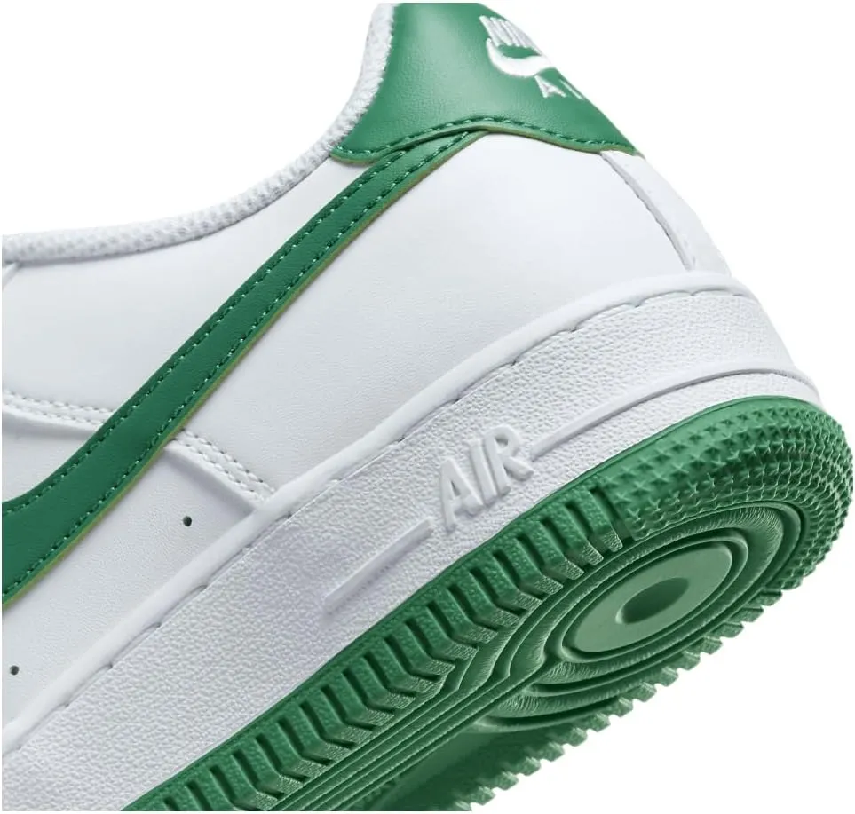 Nike Air Force 1 Big Kids' Shoes (FV5948-103, White/White/Malachite)