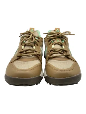 Nike Shoe Size 7.5 Brown & Teal Synthetic Leather Low Top Laces Sneakers