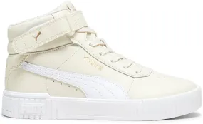 PUMA Women's Carina Leather Mid Shoes, 2.0 White-Silver, 6