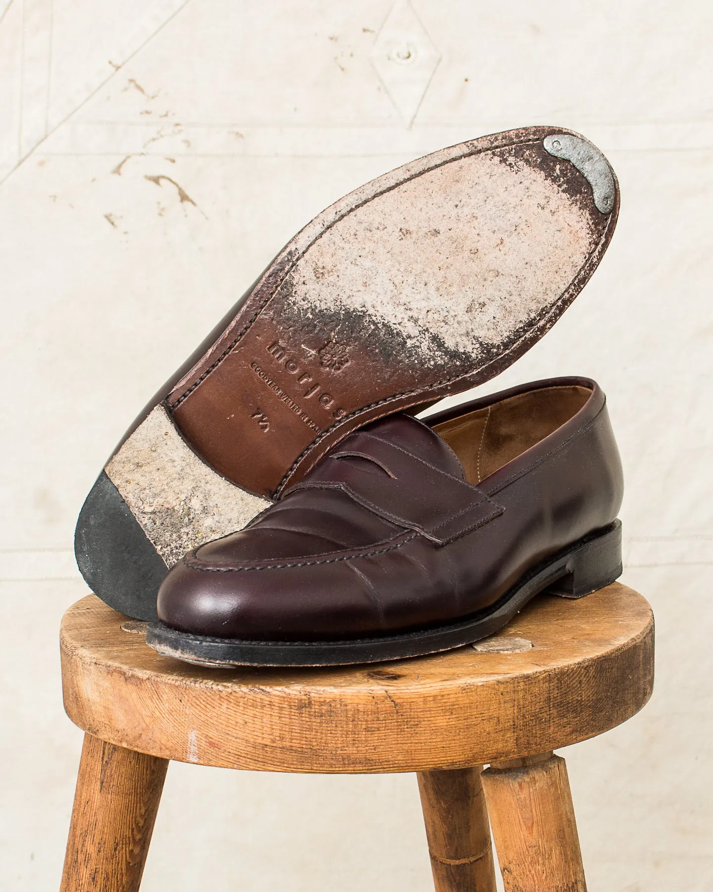 Second Hand Morjas The Penny Loafers Burgundy Calf