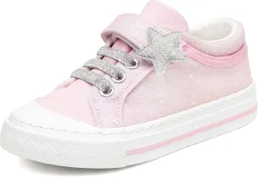 Toandon Kids Adorable Fashion High Top Casual Canvas Sneakers