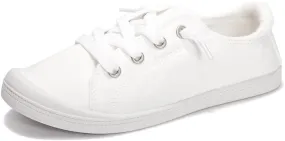 Vanessa Women's Slip On Canvas Shoes Low Top Fashion Sneakers Casual Flats Walking Shoes Comfy Loafers